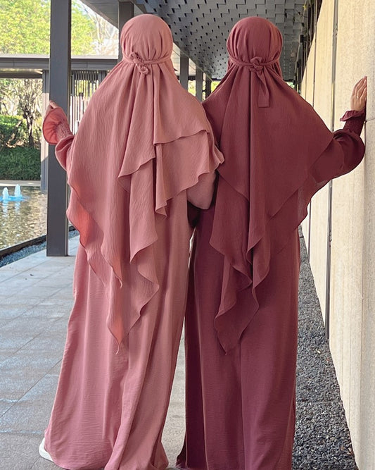 *PRE-ORDER* 2 Piece Khimar & Abaya Set (More Colours)