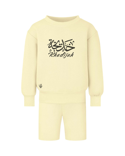 Personalised Arabic Oversized Sweatshirt & Short Set