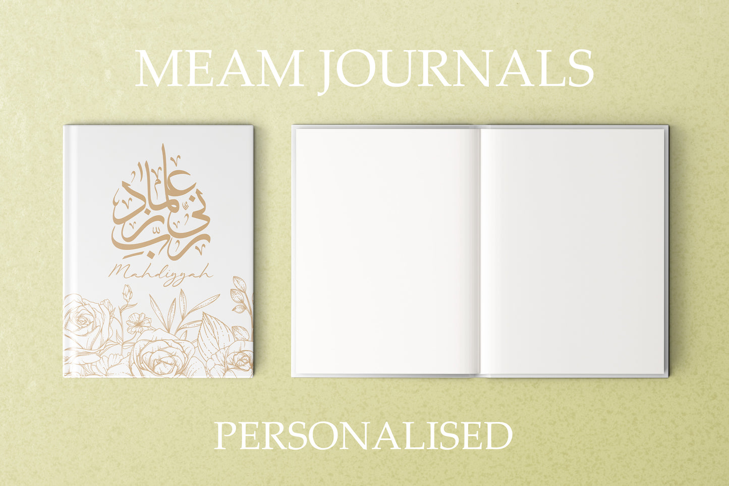 Personalised Hardback Journal Floral