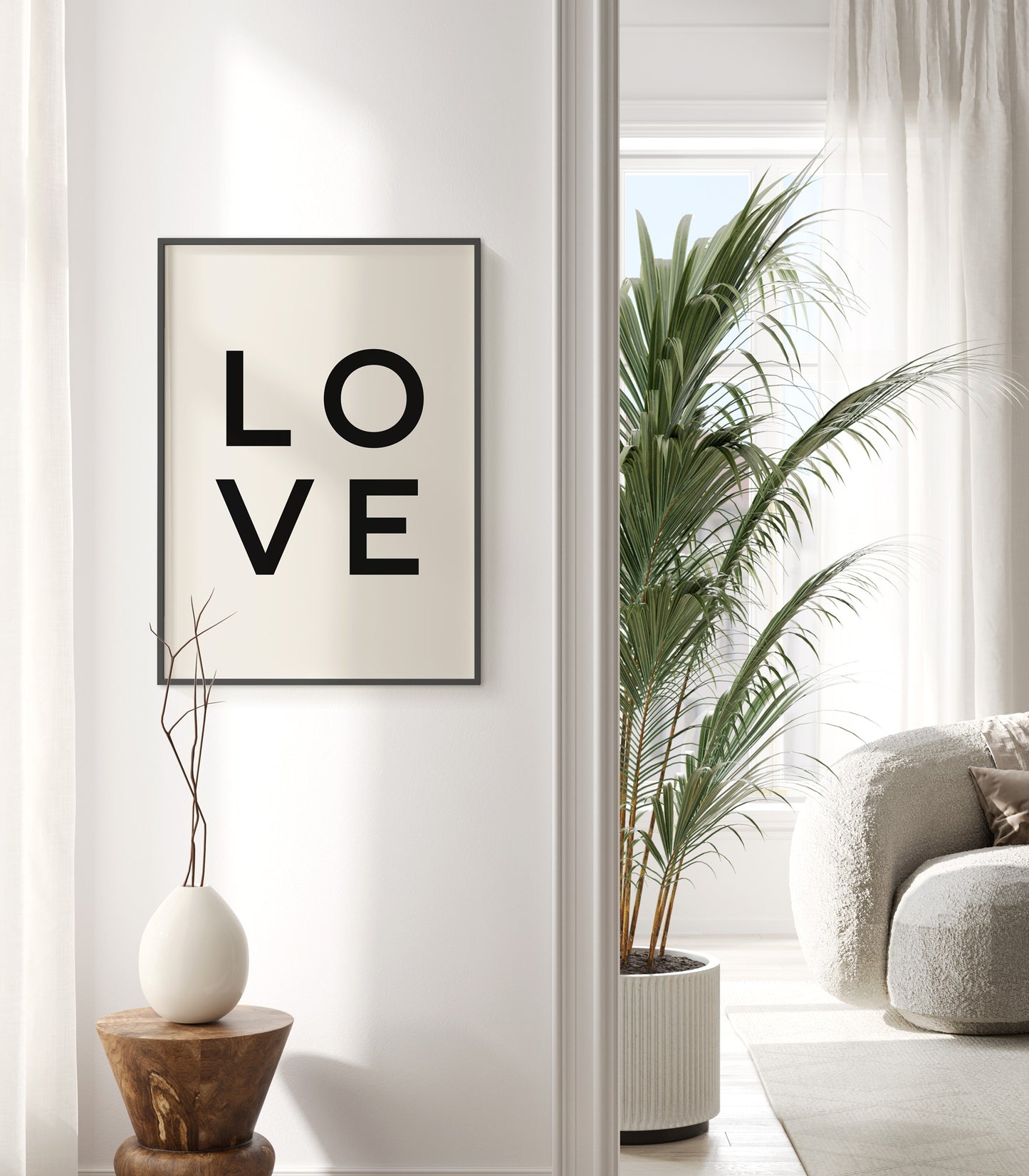 Set of 3 Love Wall Art, Mr and Mrs Wall Art