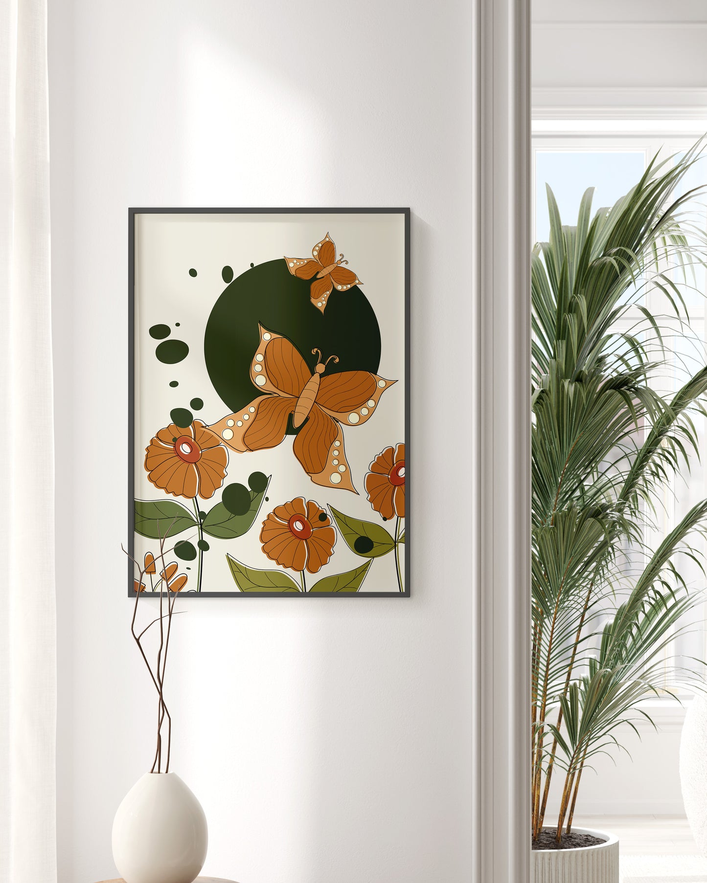 Set of 3 Islamic Wall Art, Allah Muhammad, Autumn Wall Art