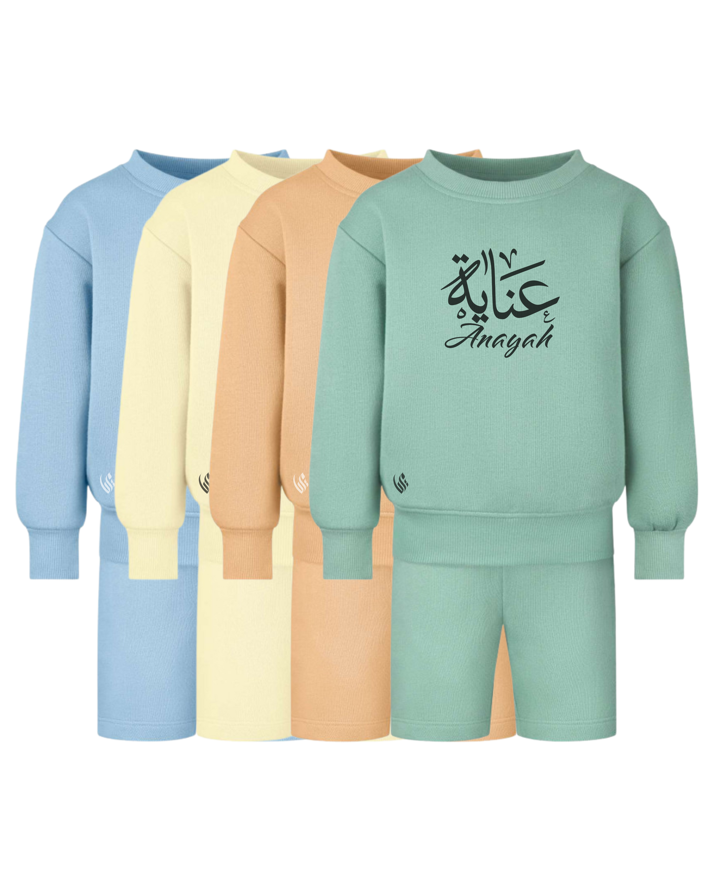 Personalised Arabic Oversized Sweatshirt & Short Set