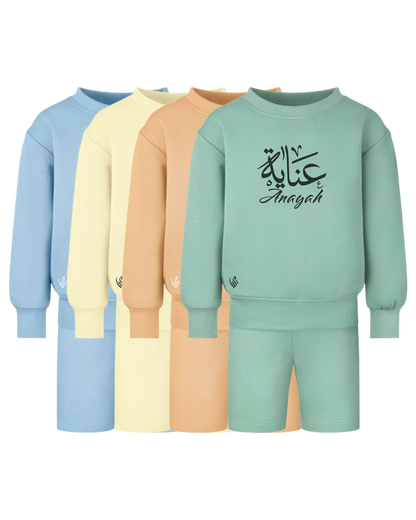 Personalised Arabic Oversized Sweatshirt & Short Set