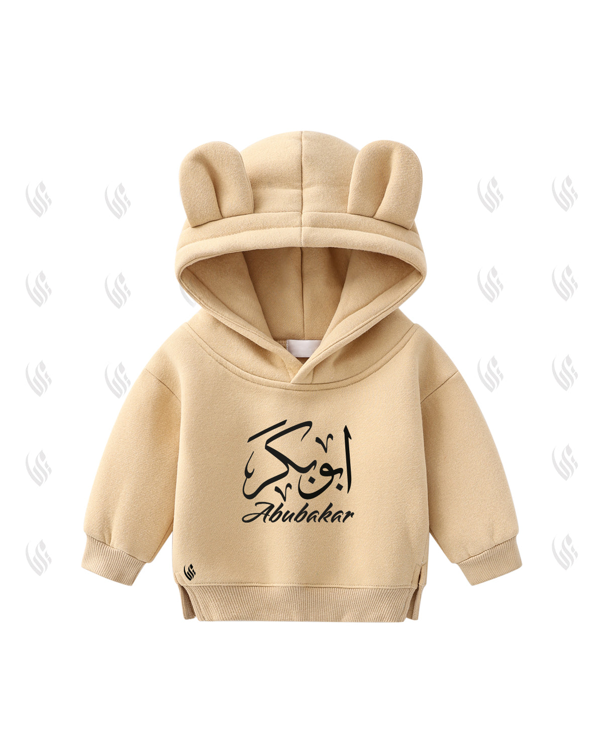 Personalised Bear Ear Pastel Hoodie