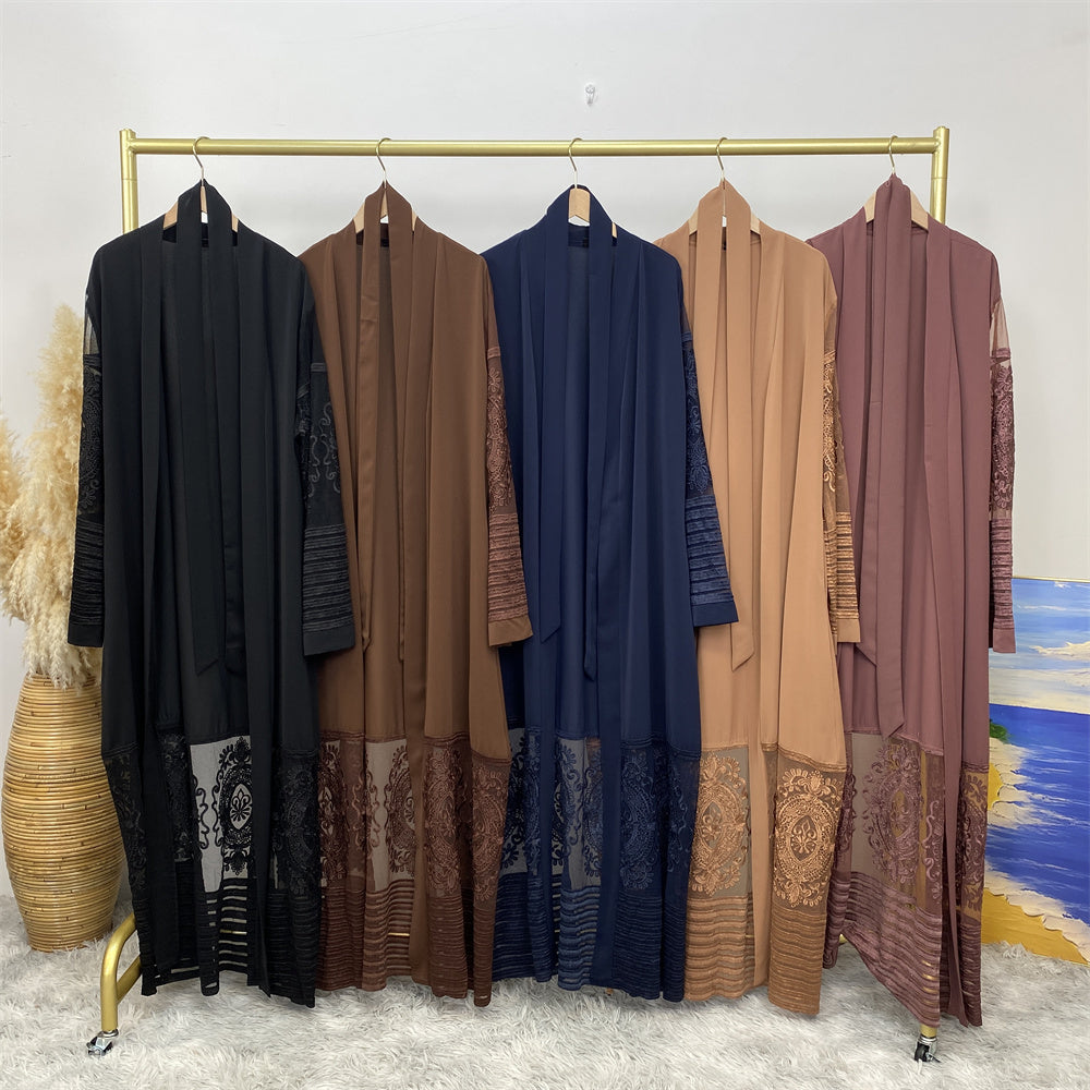 *PRE-ORDER* Modest Ramadan Eid Lacey Abaya (More Colours)