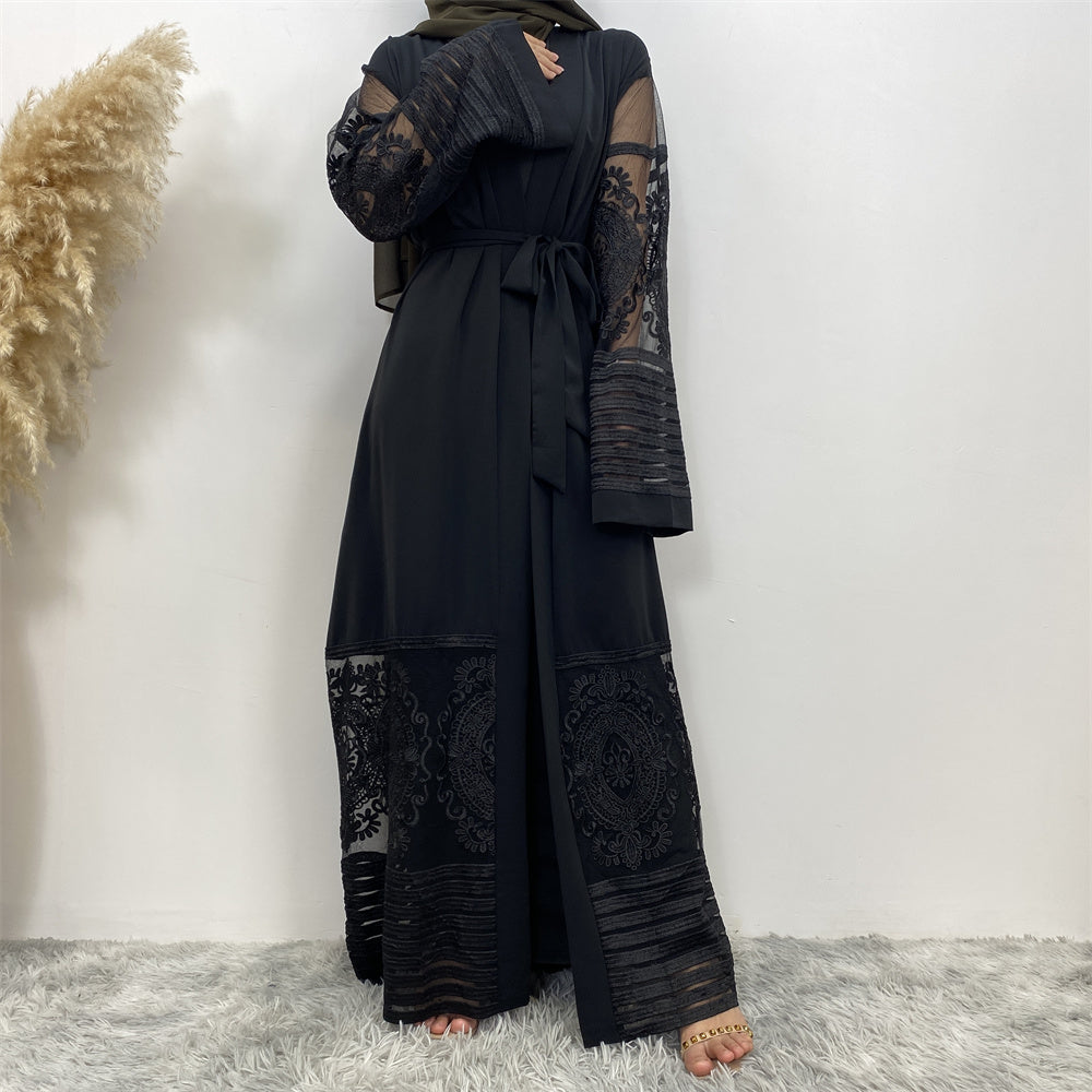 *PRE-ORDER* Modest Ramadan Eid Lacey Abaya (More Colours)