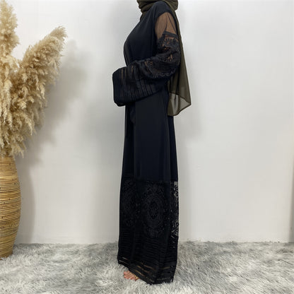 *PRE-ORDER* Modest Ramadan Eid Lacey Abaya (More Colours)