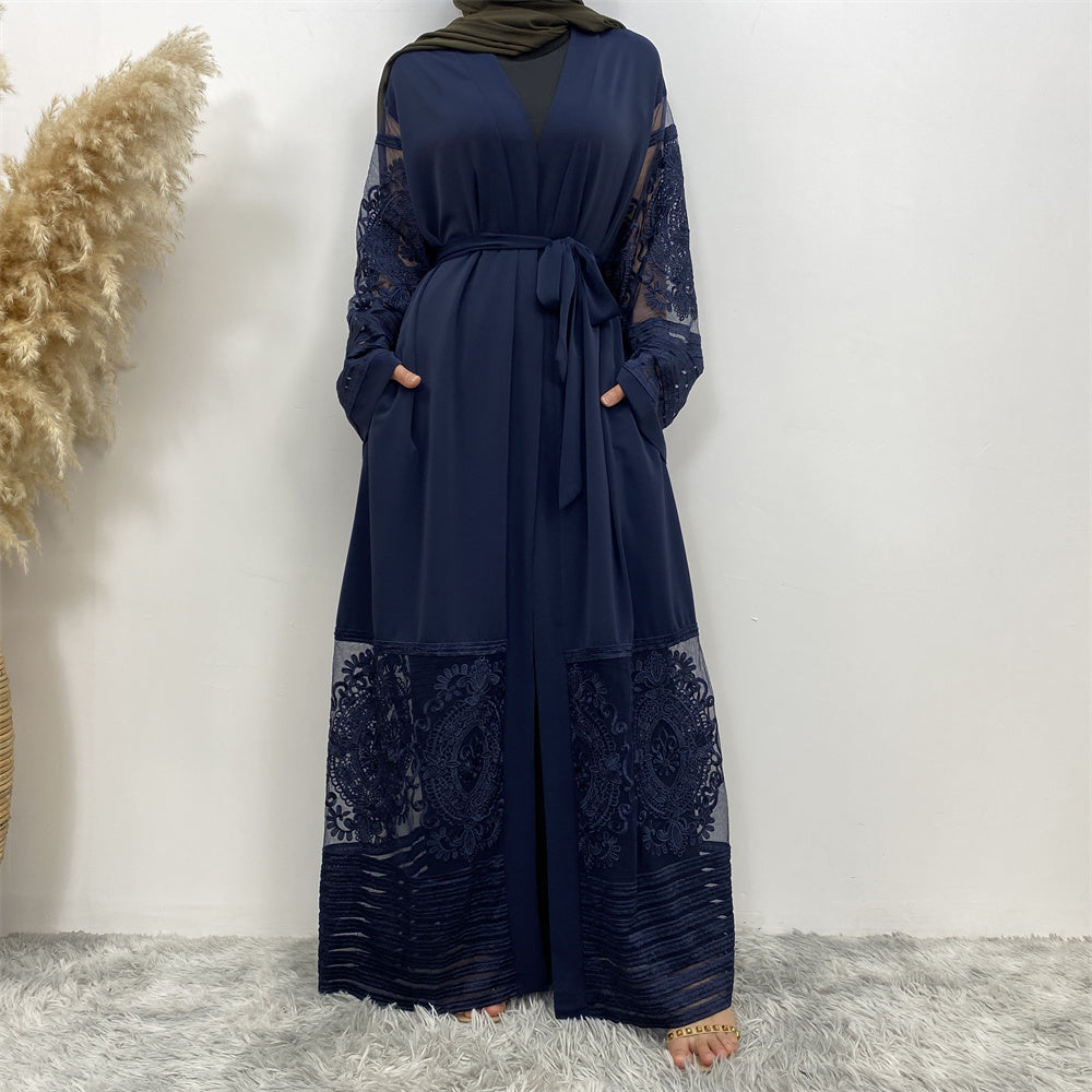 *PRE-ORDER* Modest Ramadan Eid Lacey Abaya (More Colours)