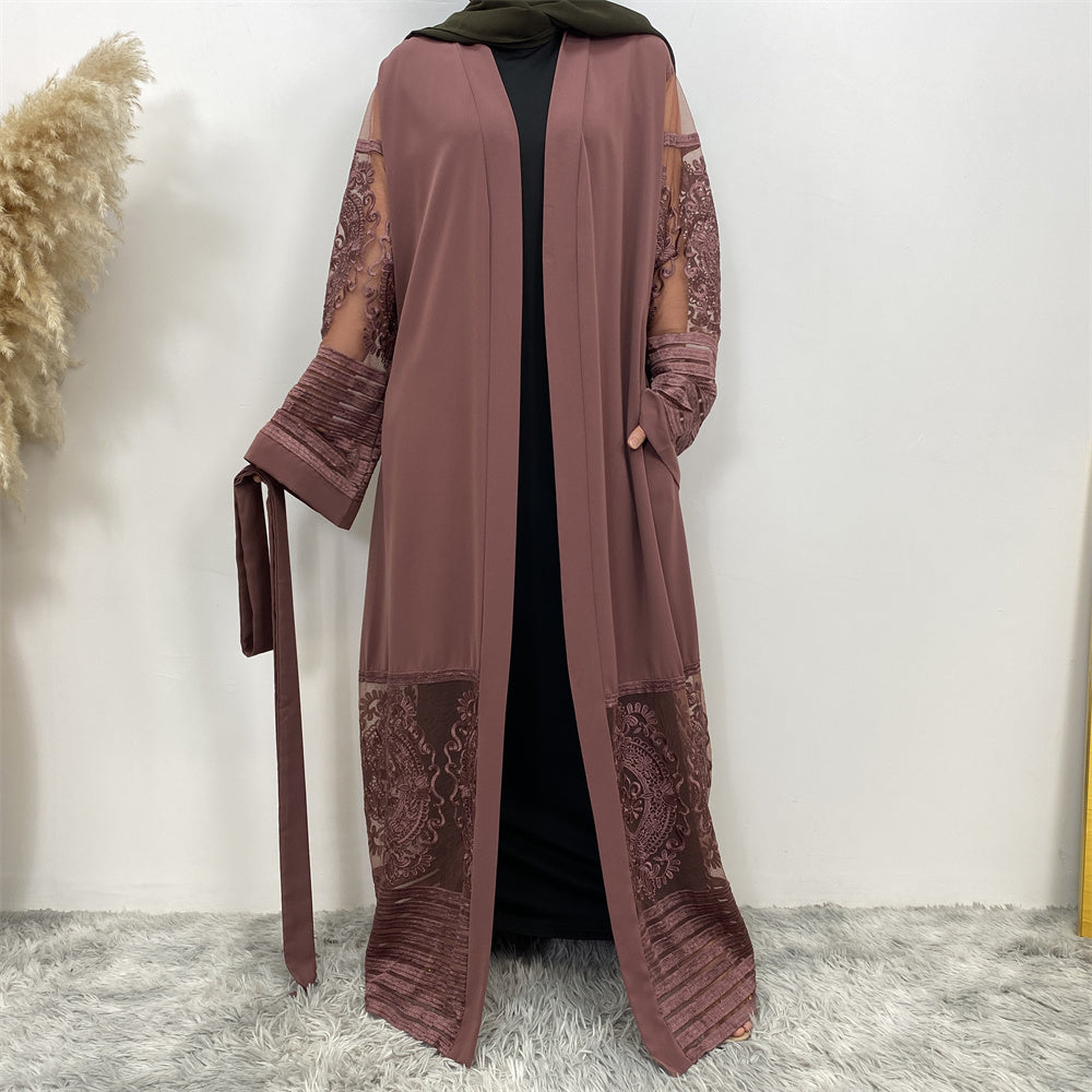 *PRE-ORDER* Modest Ramadan Eid Lacey Abaya (More Colours)