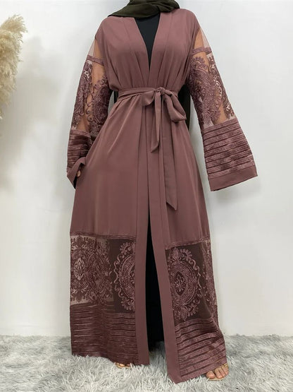 *PRE-ORDER* Modest Ramadan Eid Lacey Abaya (More Colours)