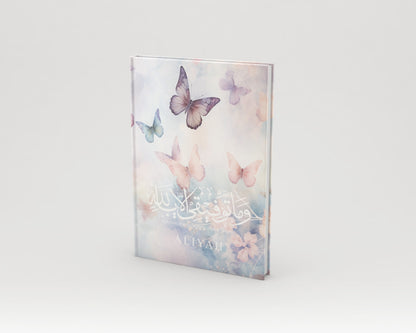 Personalised Arabic Hardback Journal Butterfly