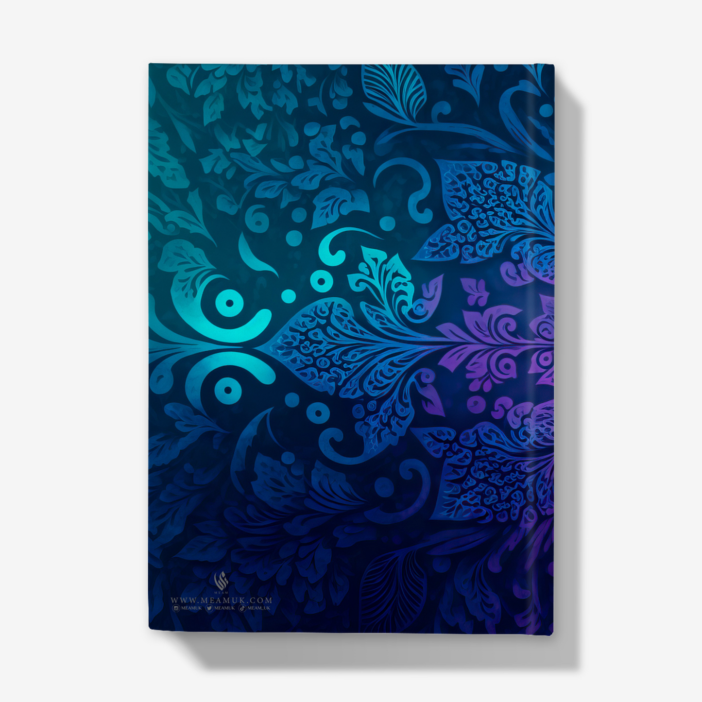 Personalised Hardback Journal Blue Purple Mandala