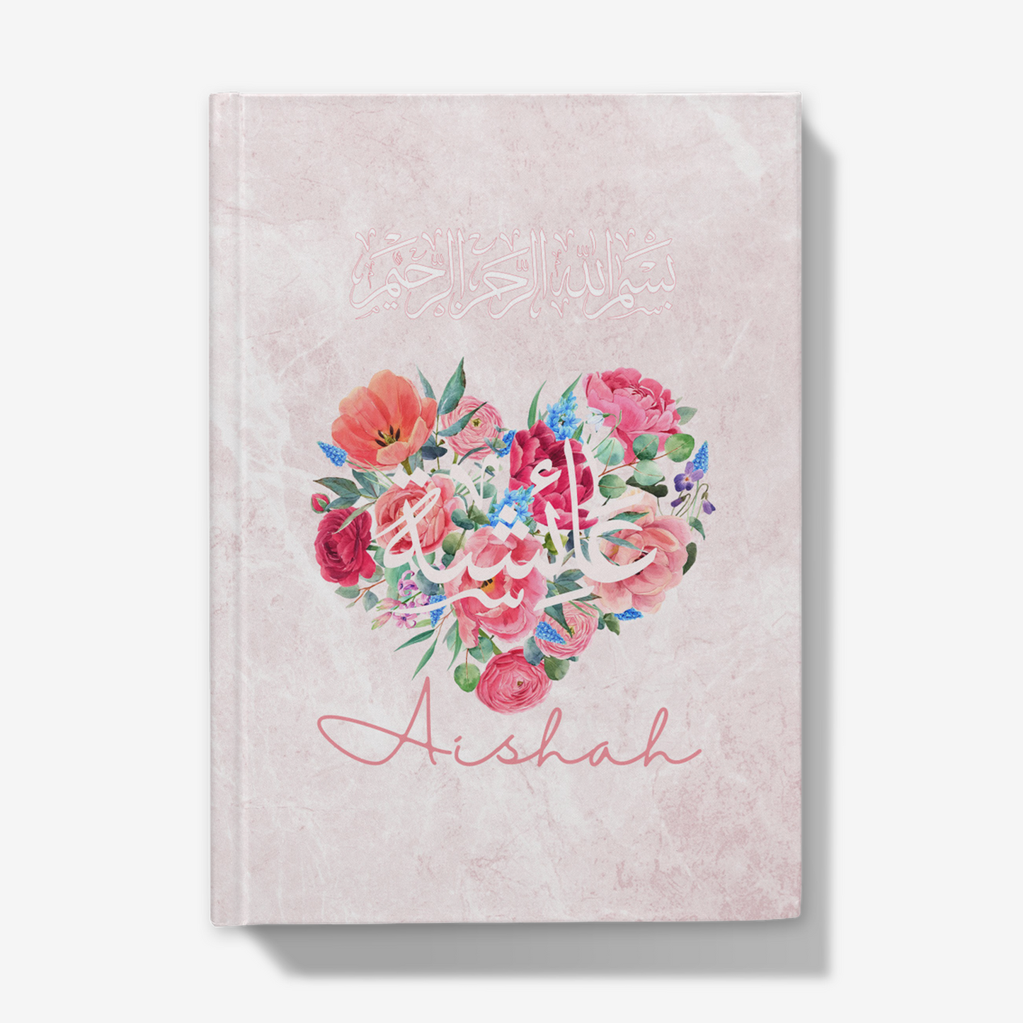 Personalised Arabic Hardback Journal Love Heart