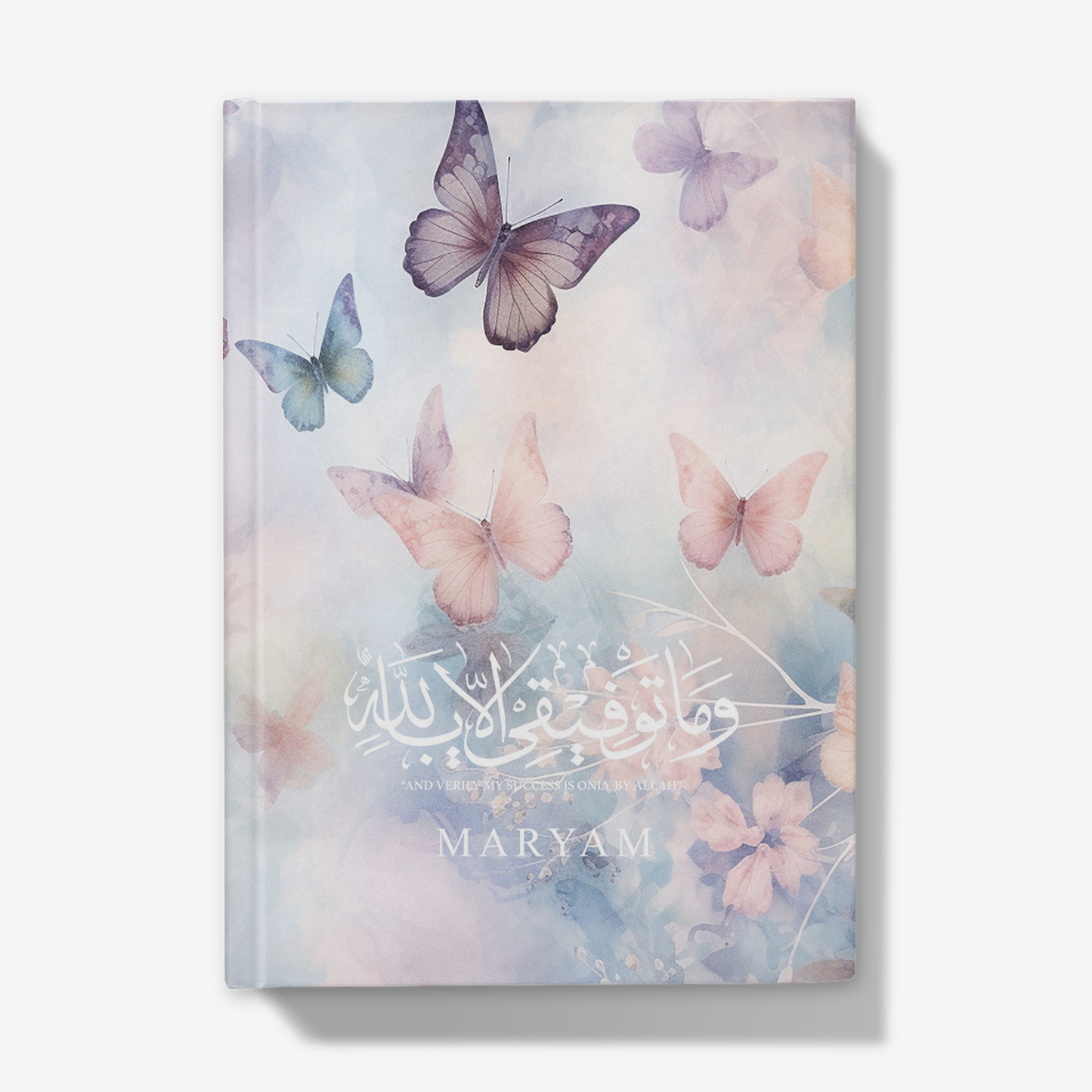 Personalised Arabic Hardback Journal Butterfly