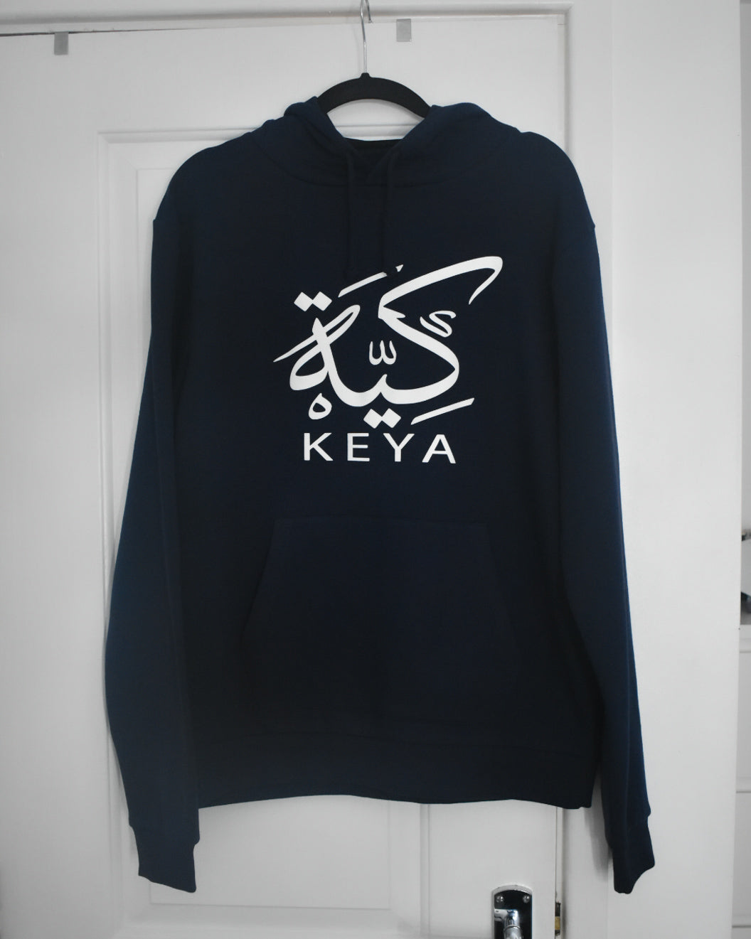 Custom NAVY BLUE Adult Arabic Hoodie