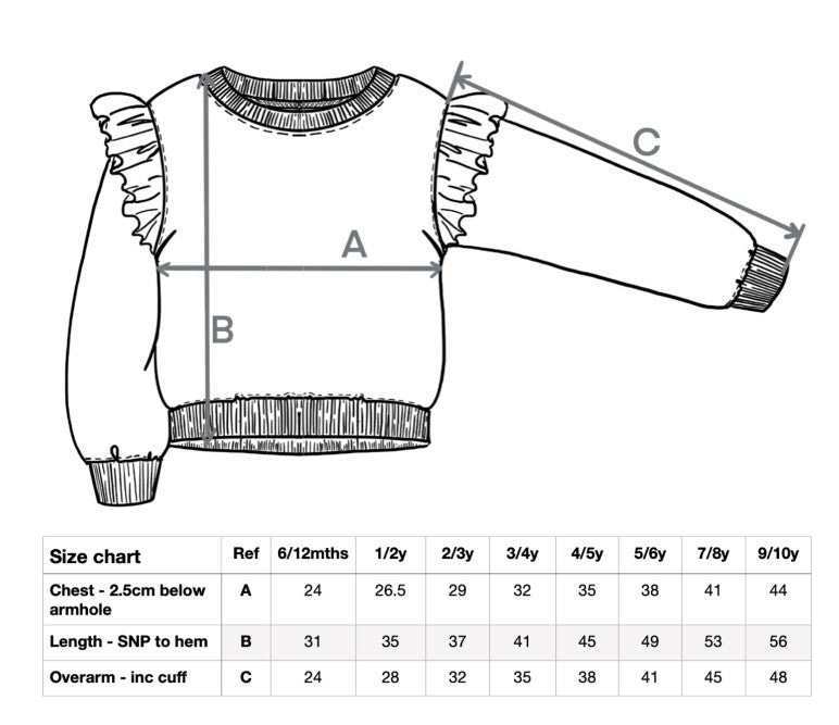 Custom APRICOT CREAM Girls Arabic Frilled Sweatshirt