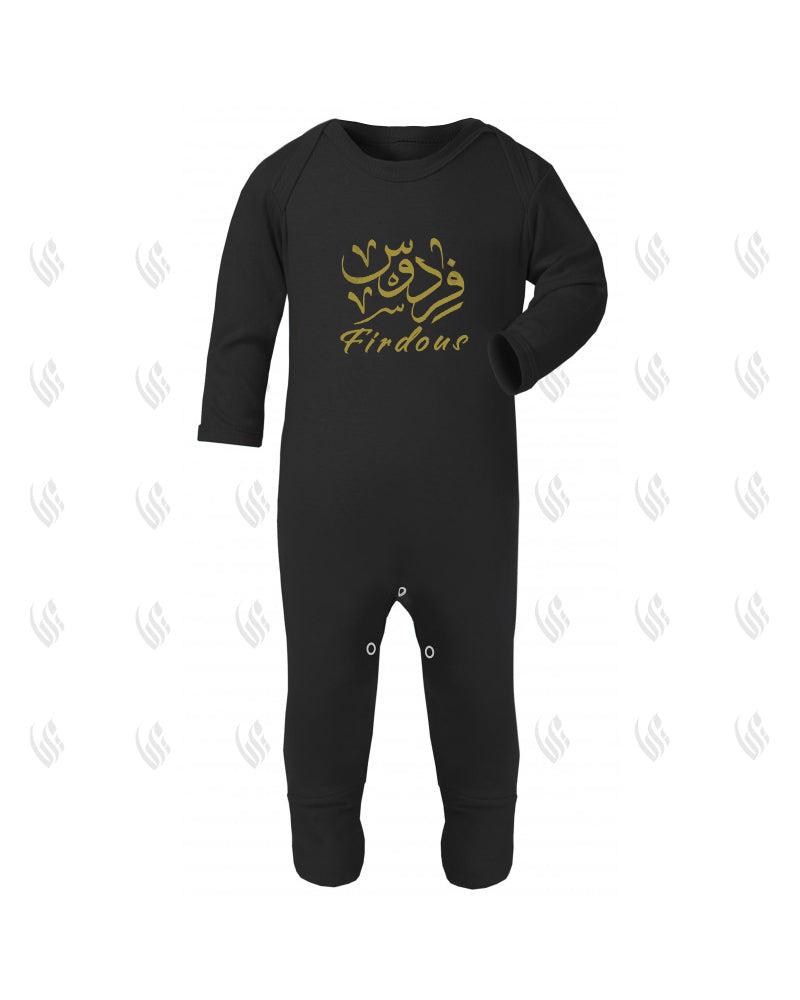 Custom BLACK Baby Romper