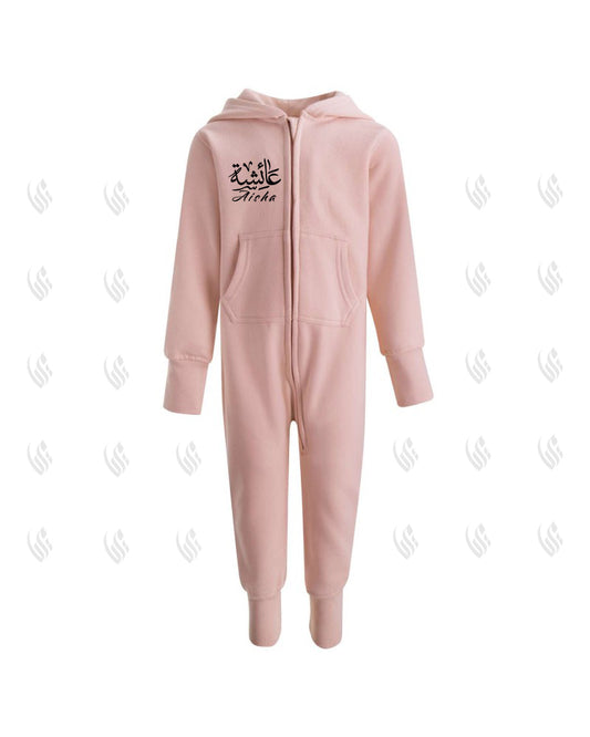 Custom PINK Baby fleece Onesie