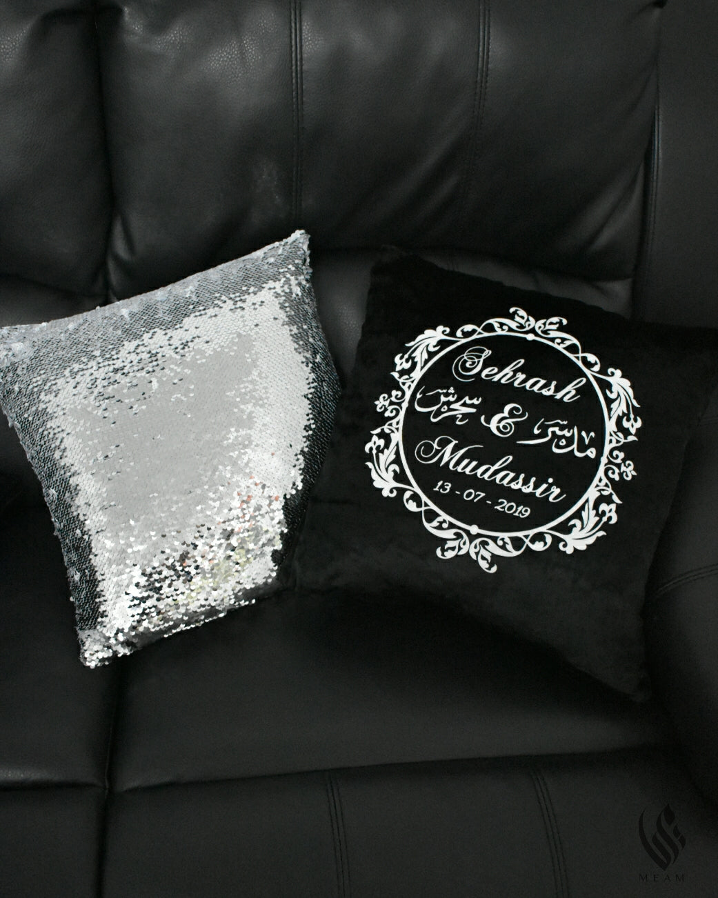 Custom Love-Couple Ornament Pillow Case (More Colours Available)