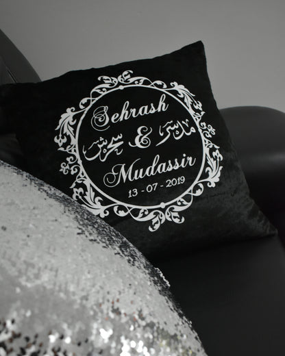 Custom Love-Couple Ornament Pillow Case (More Colours Available)