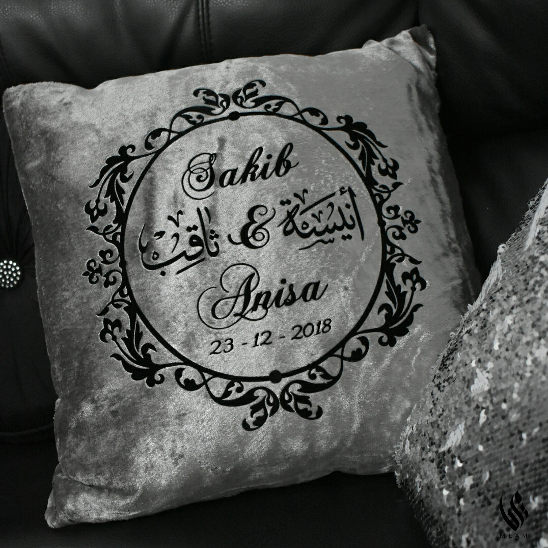 Custom Love-Couple Ornament Pillow Case (More Colours Available)