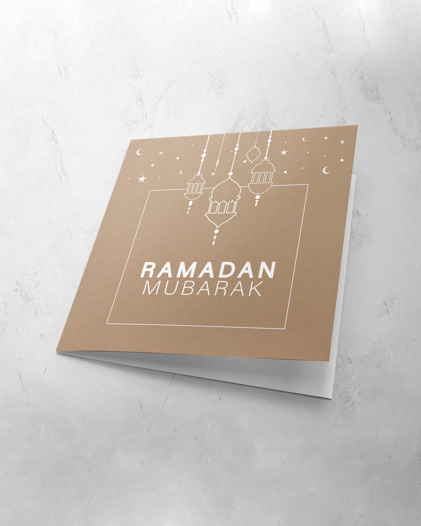 Luxury Ramadan Mubarak Lantern Greeting Card