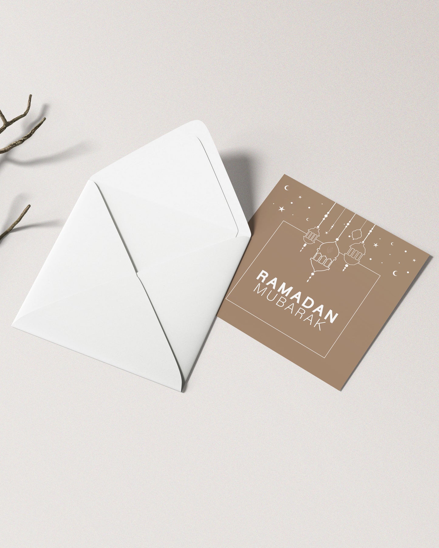 Luxury Ramadan Mubarak Lantern Greeting Card