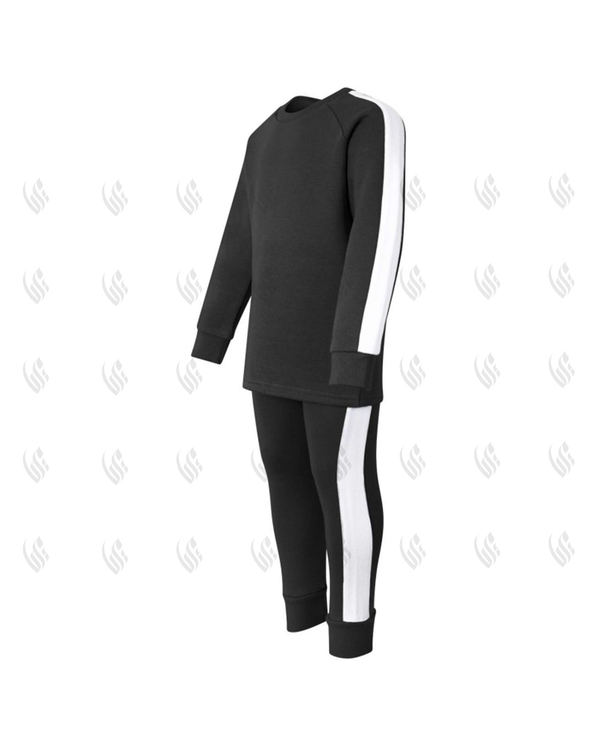 Custom BLACK Side Panel Tracksuit