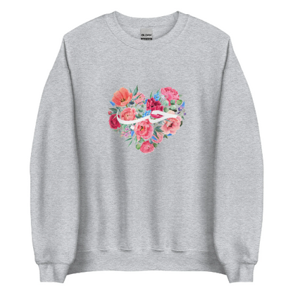 Floral Love Heart Hubb Sweatshirt