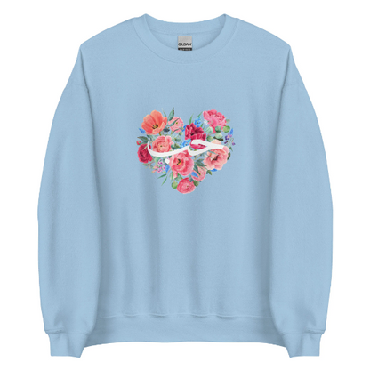 Floral Love Heart Hubb Sweatshirt