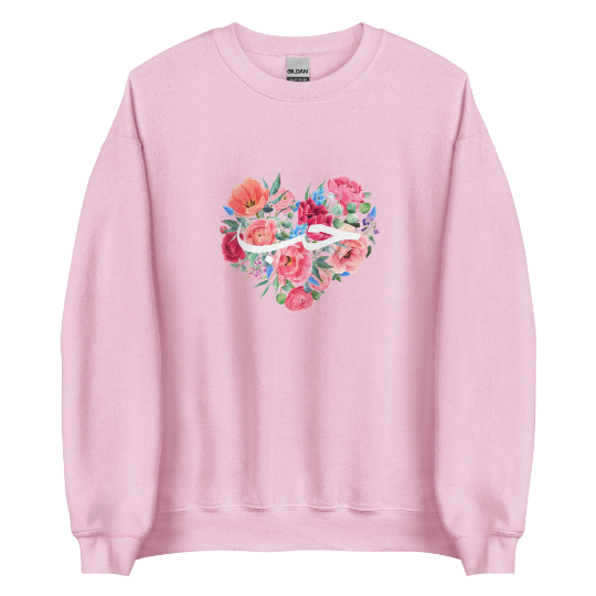 Floral Love Heart Hubb Sweatshirt