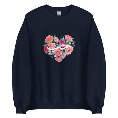 Floral Love Heart Hubb Sweatshirt